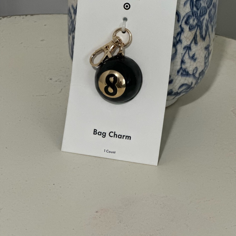 Kate Spade 8 Ball Bag Charm NWT